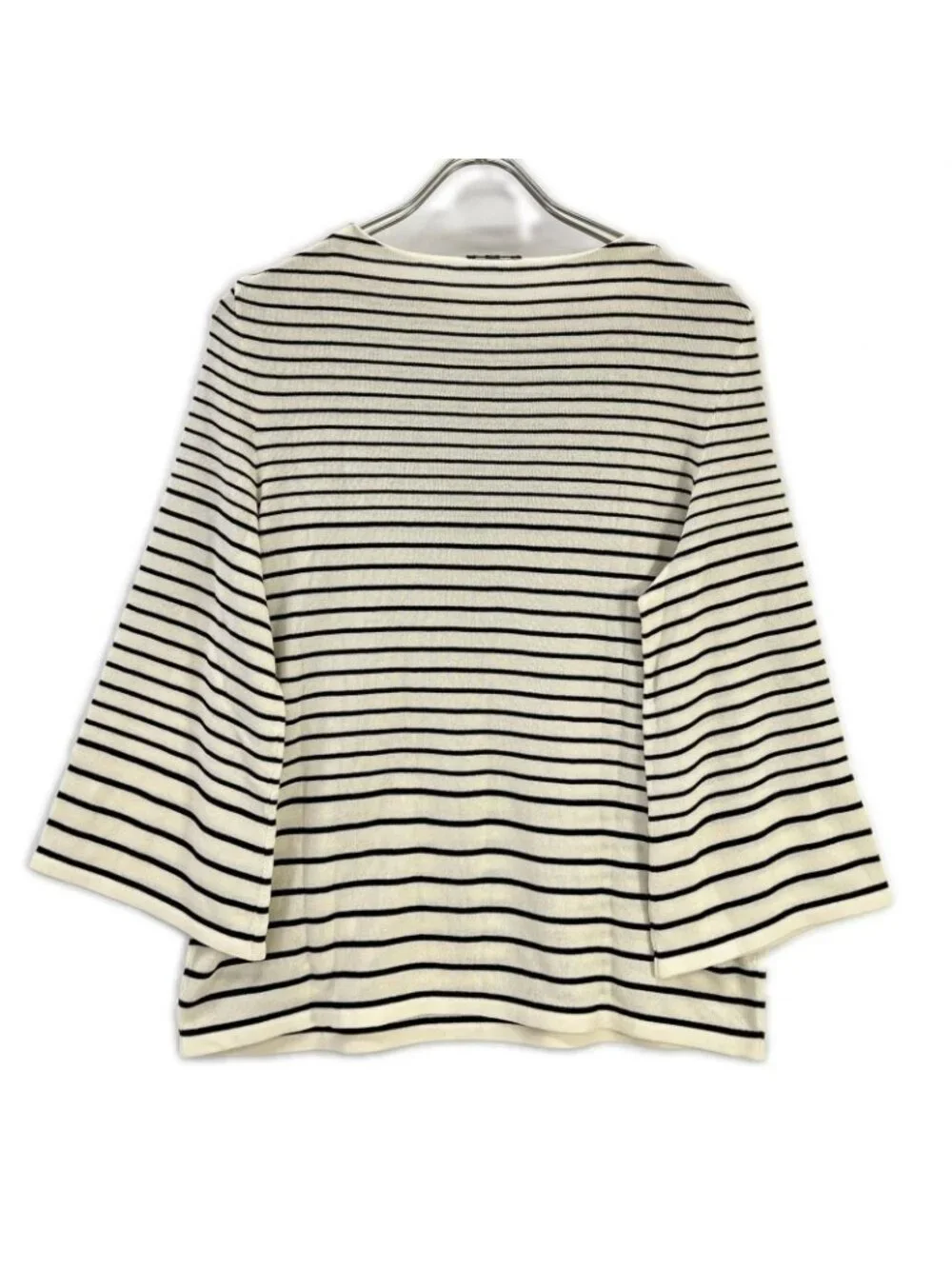 Chanel Faux Pearl Button Border Knit 42 Sweater